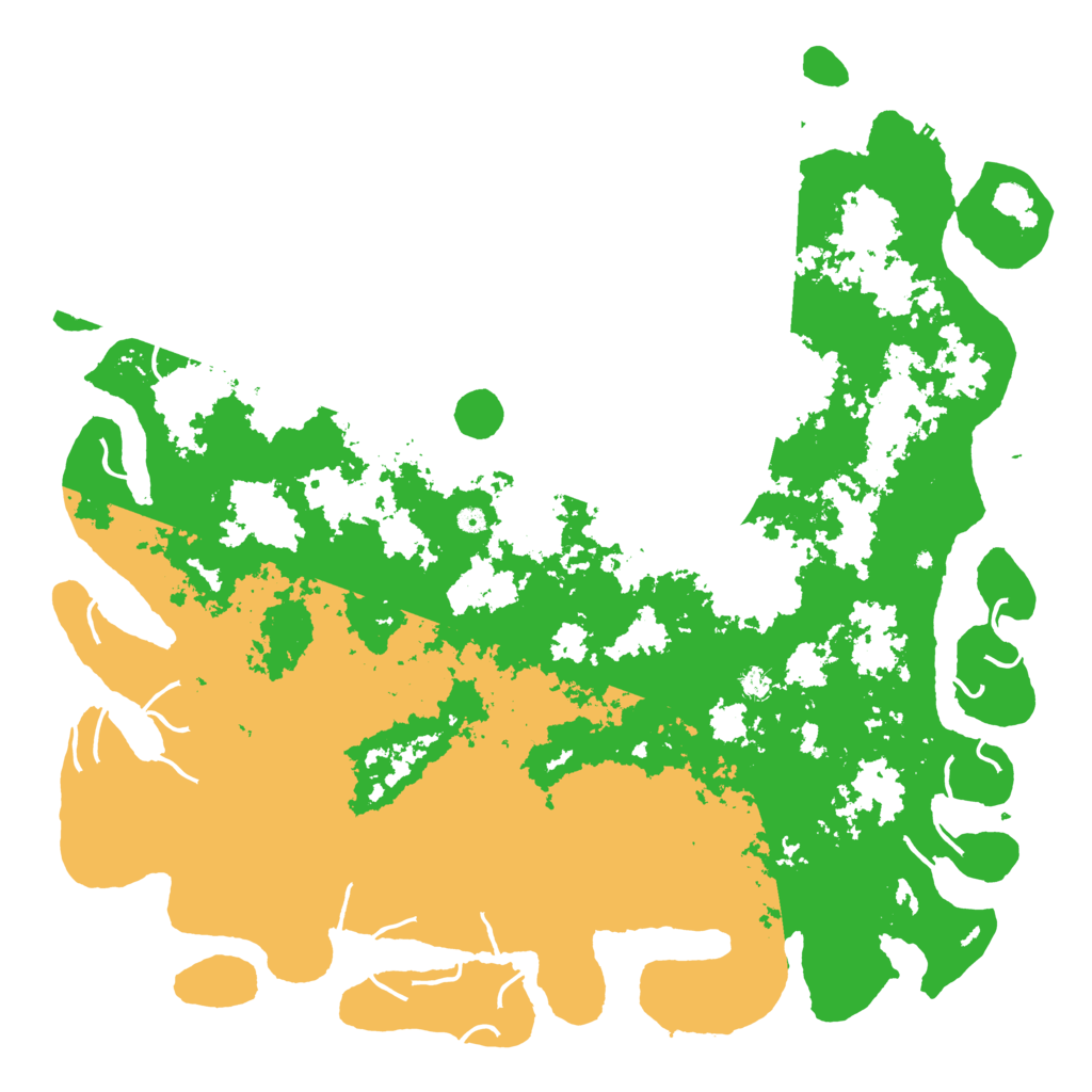 Biome Rust Map: Procedural Map, Size: 6000, Seed: 88666