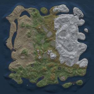 Thumbnail Rust Map: Procedural Map, Size: 4250, Seed: 1773065878, 18 Monuments