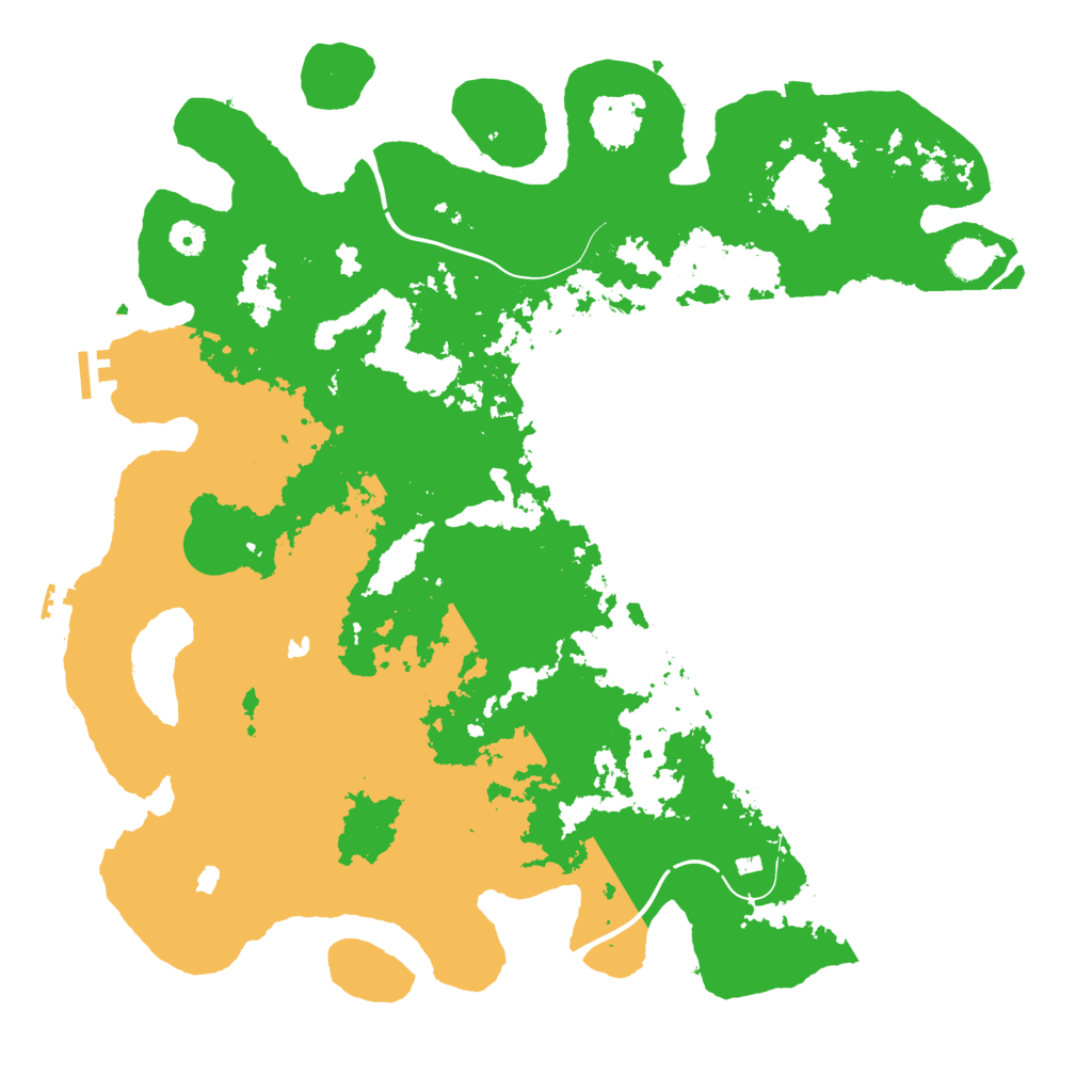 Biome Rust Map: Procedural Map, Size: 4650, Seed: 608088303