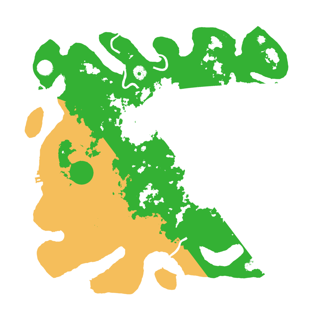 Biome Rust Map: Procedural Map, Size: 3500, Seed: 51577