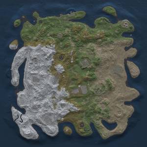 Thumbnail Rust Map: Procedural Map, Size: 4500, Seed: 1901064261, 19 Monuments