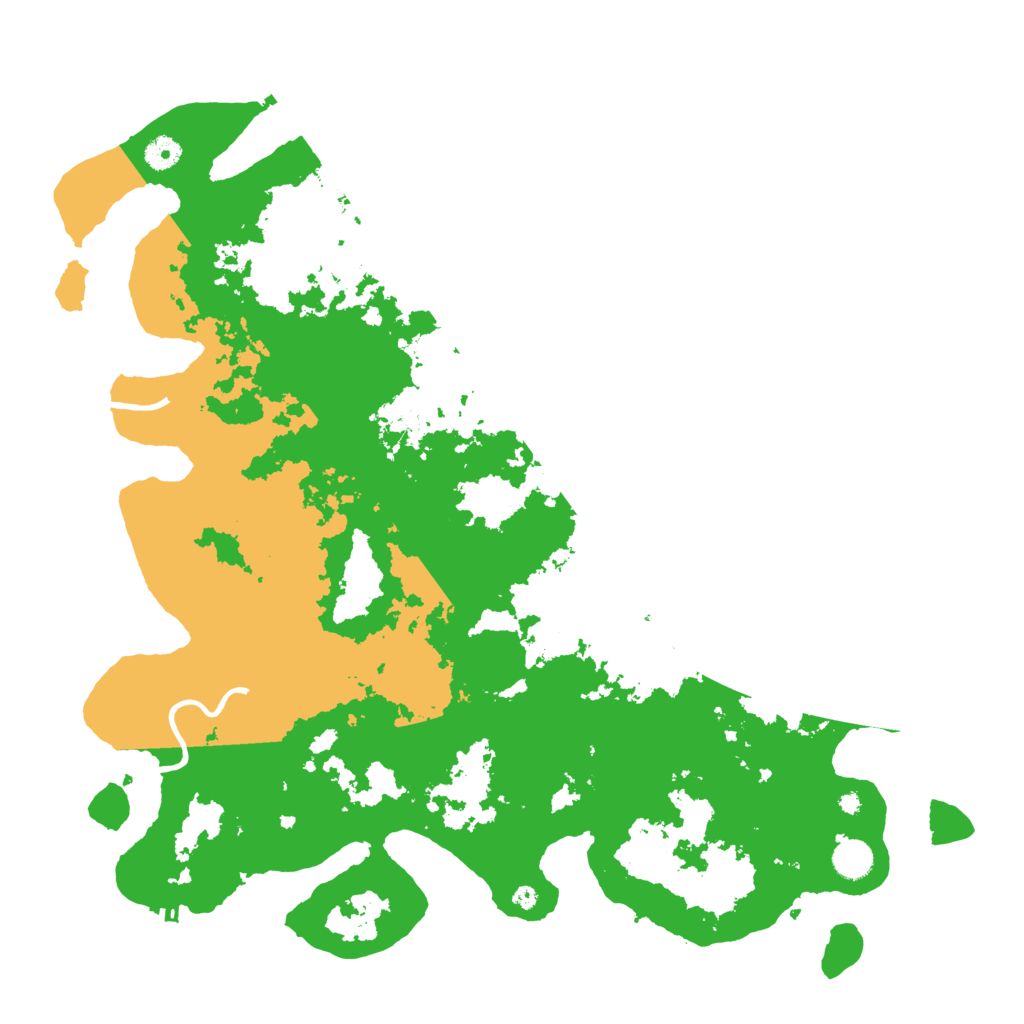 Biome Rust Map: Procedural Map, Size: 4500, Seed: 1384838736