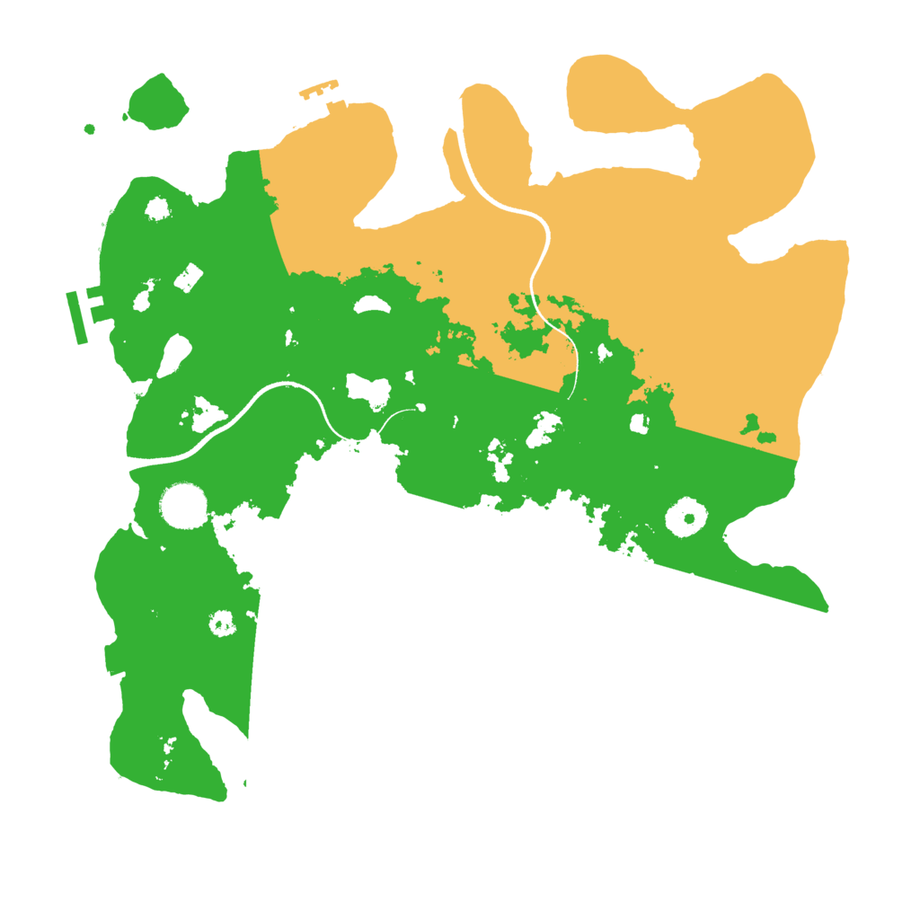 Biome Rust Map: Procedural Map, Size: 3500, Seed: 74577586