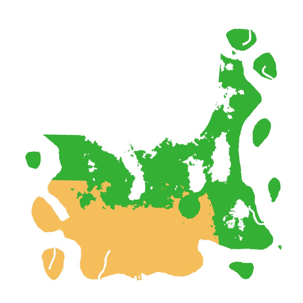 Biome Rust Map: Procedural Map, Size: 3700, Seed: 2061463807