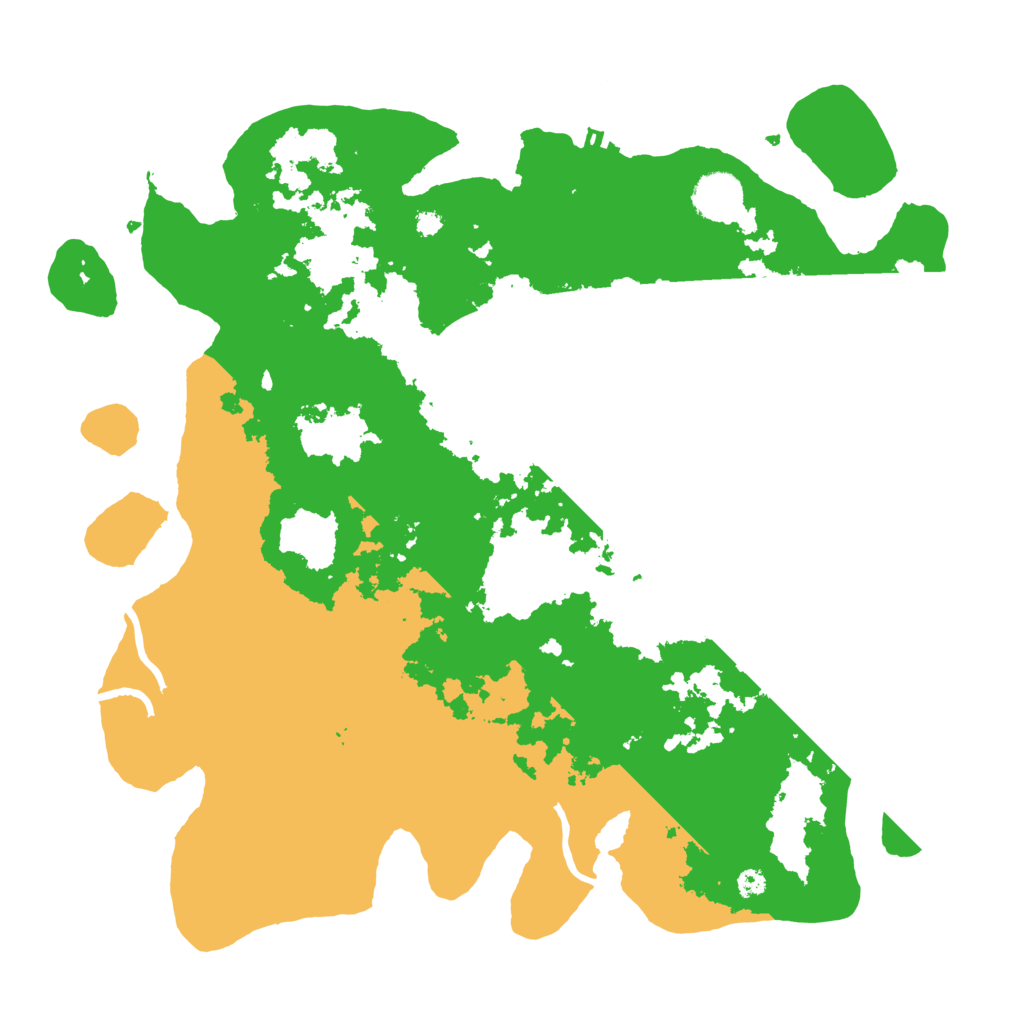 Biome Rust Map: Procedural Map, Size: 3700, Seed: 17435651