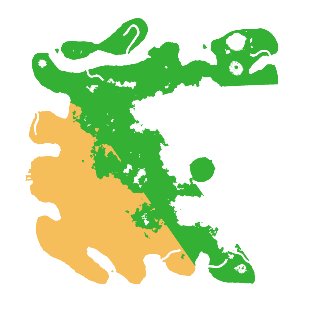 Biome Rust Map: Procedural Map, Size: 3500, Seed: 6517