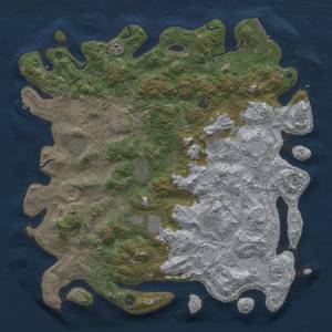 Thumbnail Rust Map: Procedural Map, Size: 4800, Seed: 258, 19 Monuments