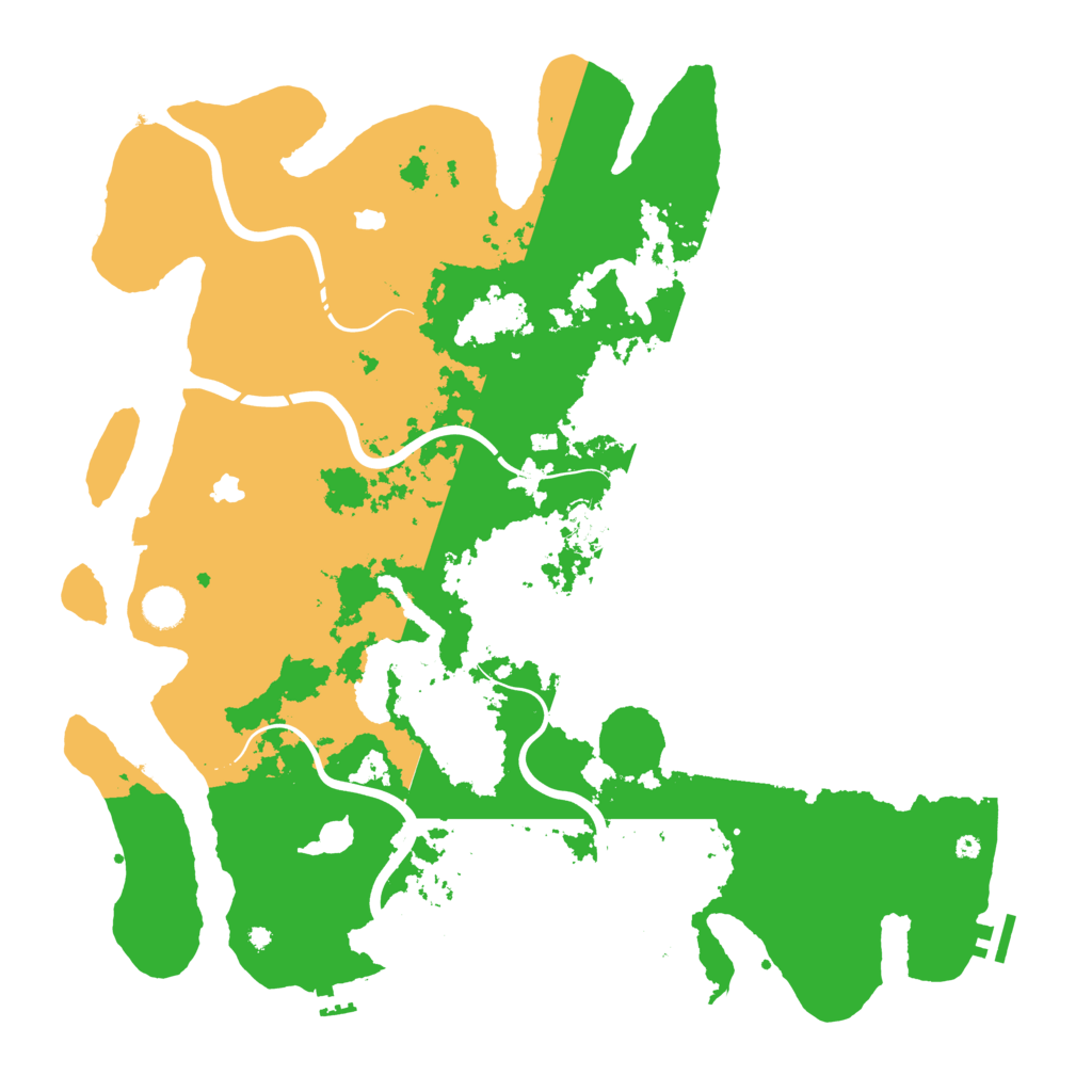 Biome Rust Map: Procedural Map, Size: 4500, Seed: 13922