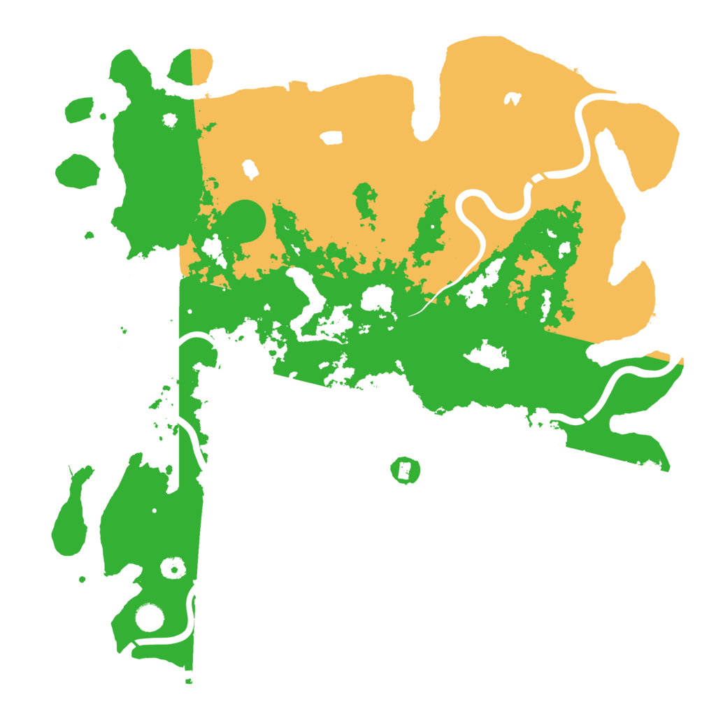 Biome Rust Map: Procedural Map, Size: 4500, Seed: 711438218
