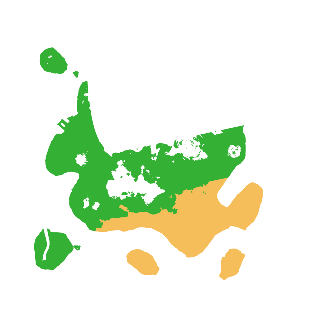 Biome Rust Map: Procedural Map, Size: 2500, Seed: 642106326