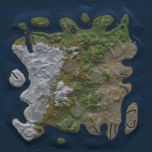 Thumbnail Rust Map: Procedural Map, Size: 3750, Seed: 97405581, 17 Monuments