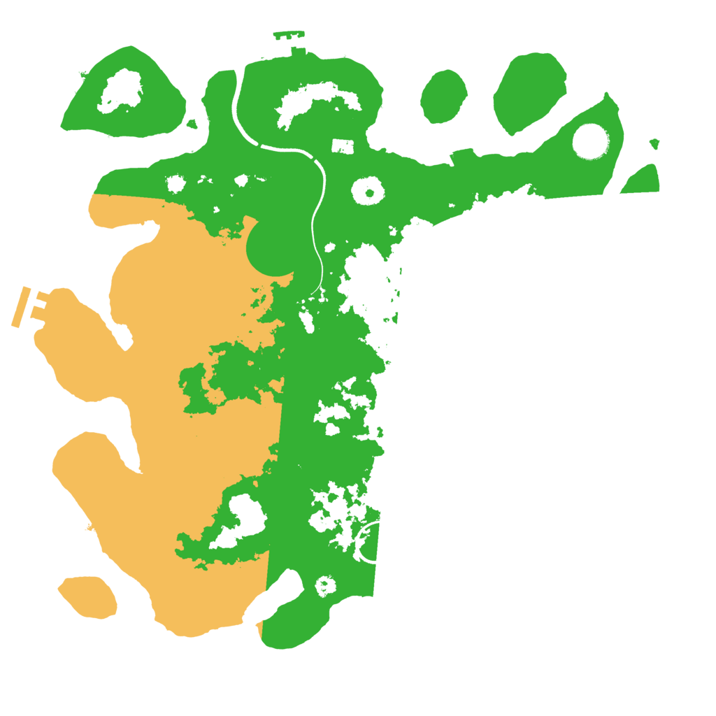 Biome Rust Map: Procedural Map, Size: 3500, Seed: 588132