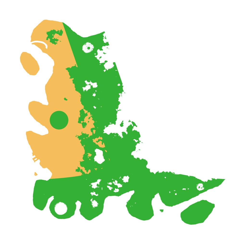 Biome Rust Map: Procedural Map, Size: 3500, Seed: 45545445