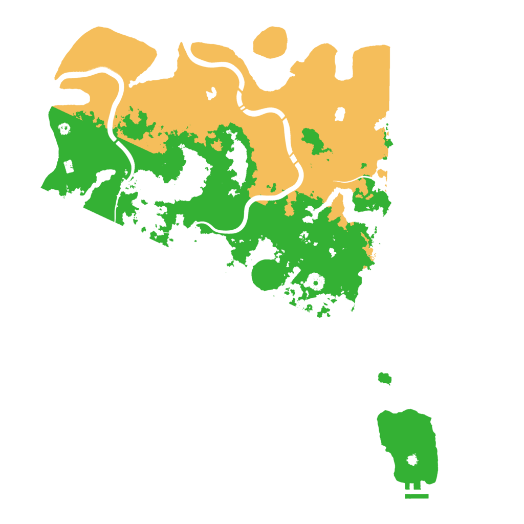 Biome Rust Map: Procedural Map, Size: 4500, Seed: 261669127