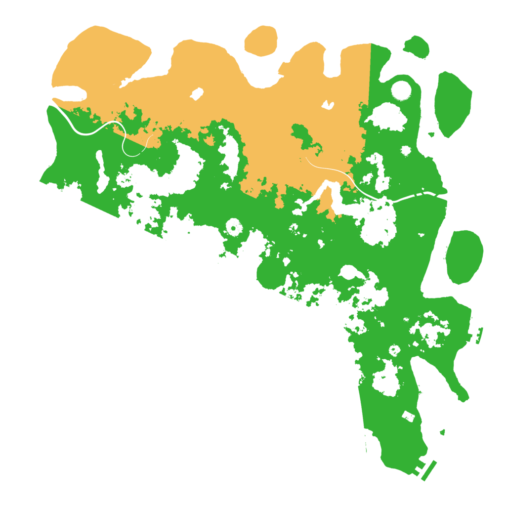 Biome Rust Map: Procedural Map, Size: 4500, Seed: 261669127