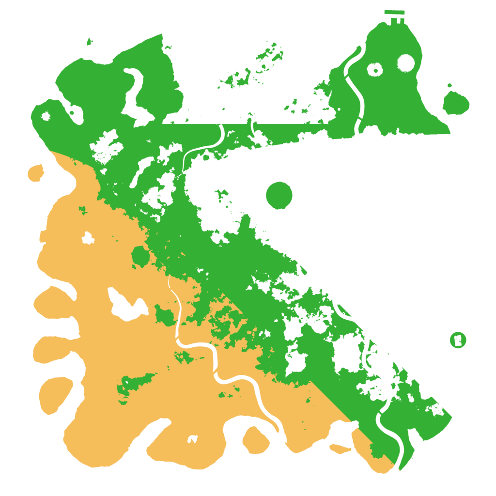 Biome Rust Map: Procedural Map, Size: 5000, Seed: 39257564