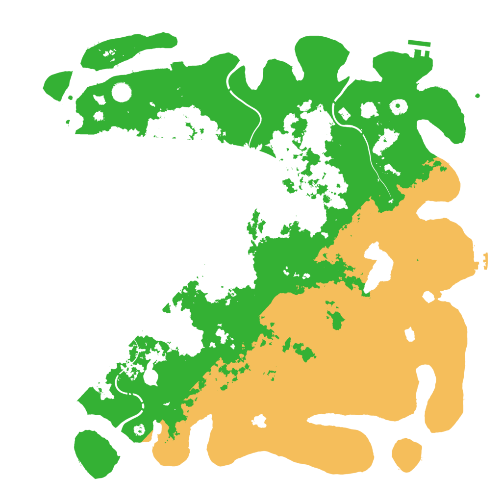 Biome Rust Map: Procedural Map, Size: 4500, Seed: 580918491