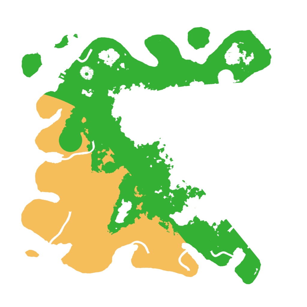 Biome Rust Map: Procedural Map, Size: 3500, Seed: 87078205