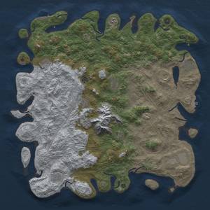 Thumbnail Rust Map: Procedural Map, Size: 5000, Seed: 1360997159, 19 Monuments