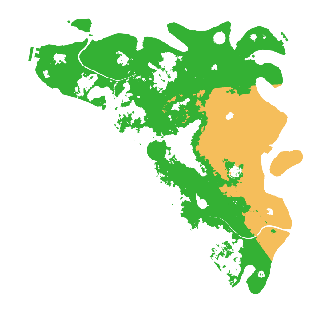 Biome Rust Map: Procedural Map, Size: 4500, Seed: 652644