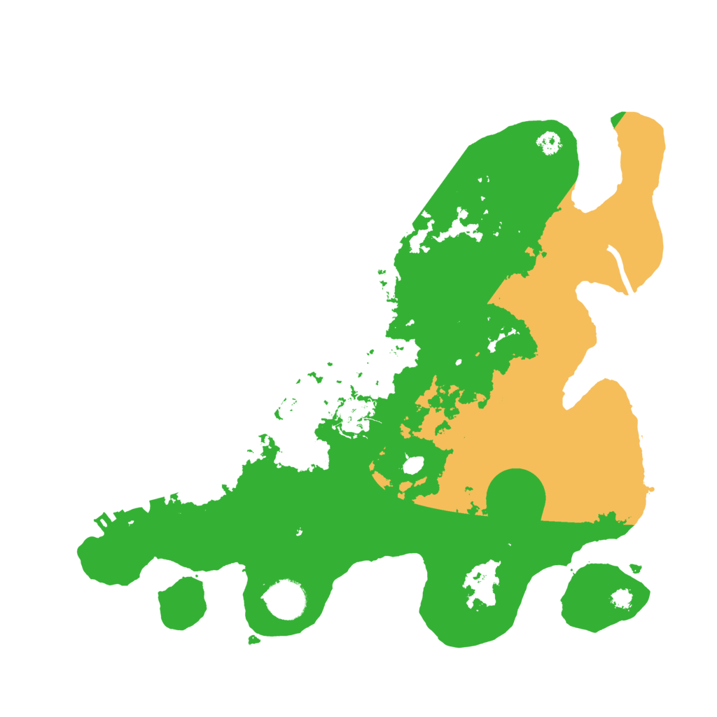 Biome Rust Map: Procedural Map, Size: 3200, Seed: 5777544