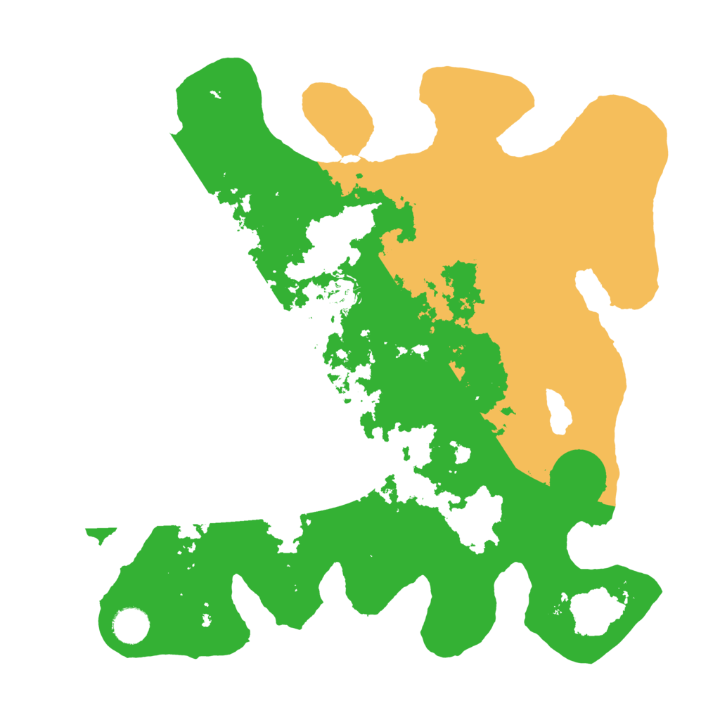 Biome Rust Map: Barren, Size: 3500, Seed: 77644