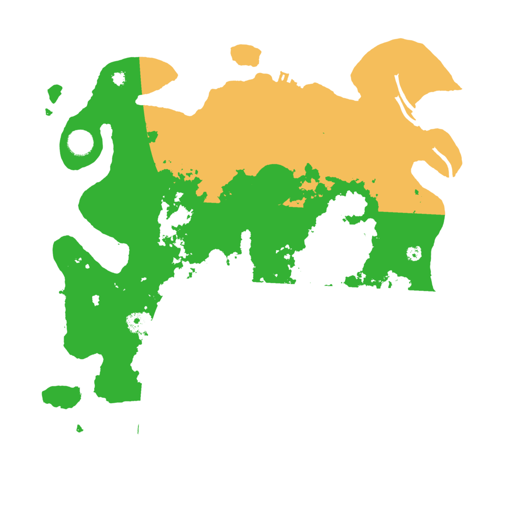 Biome Rust Map: Procedural Map, Size: 3500, Seed: 801442593