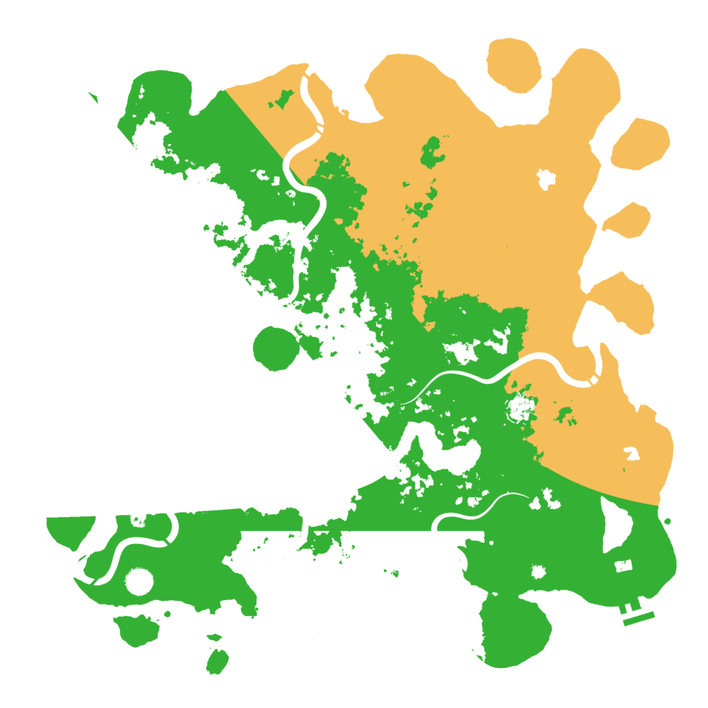 Biome Rust Map: Procedural Map, Size: 4500, Seed: 1496453953
