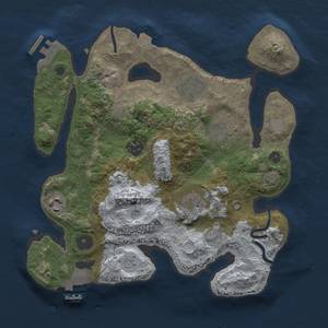 Thumbnail Rust Map: Procedural Map, Size: 3000, Seed: 988814691, 13 Monuments