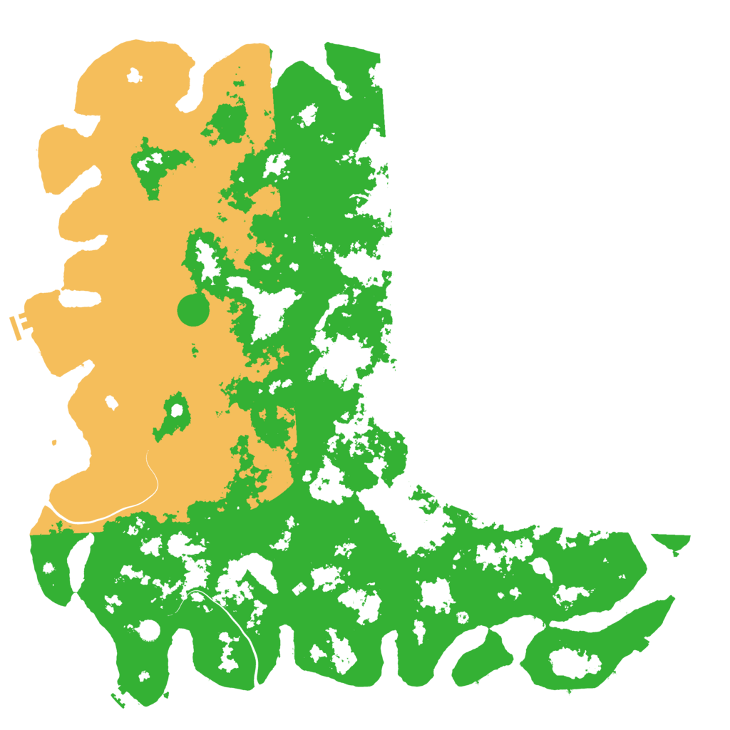 Biome Rust Map: Procedural Map, Size: 6000, Seed: 15263748