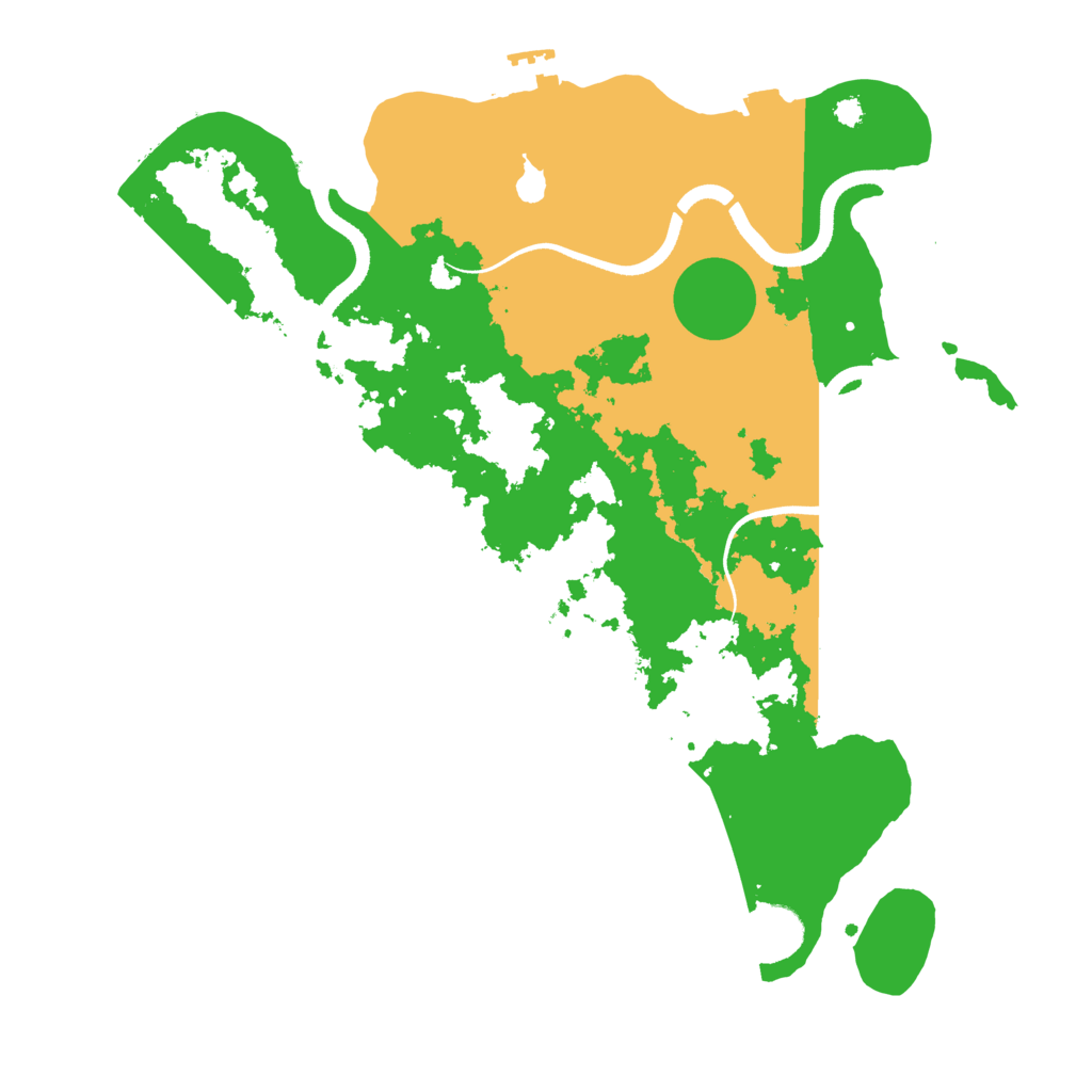 Biome Rust Map: Procedural Map, Size: 3500, Seed: 1143761933