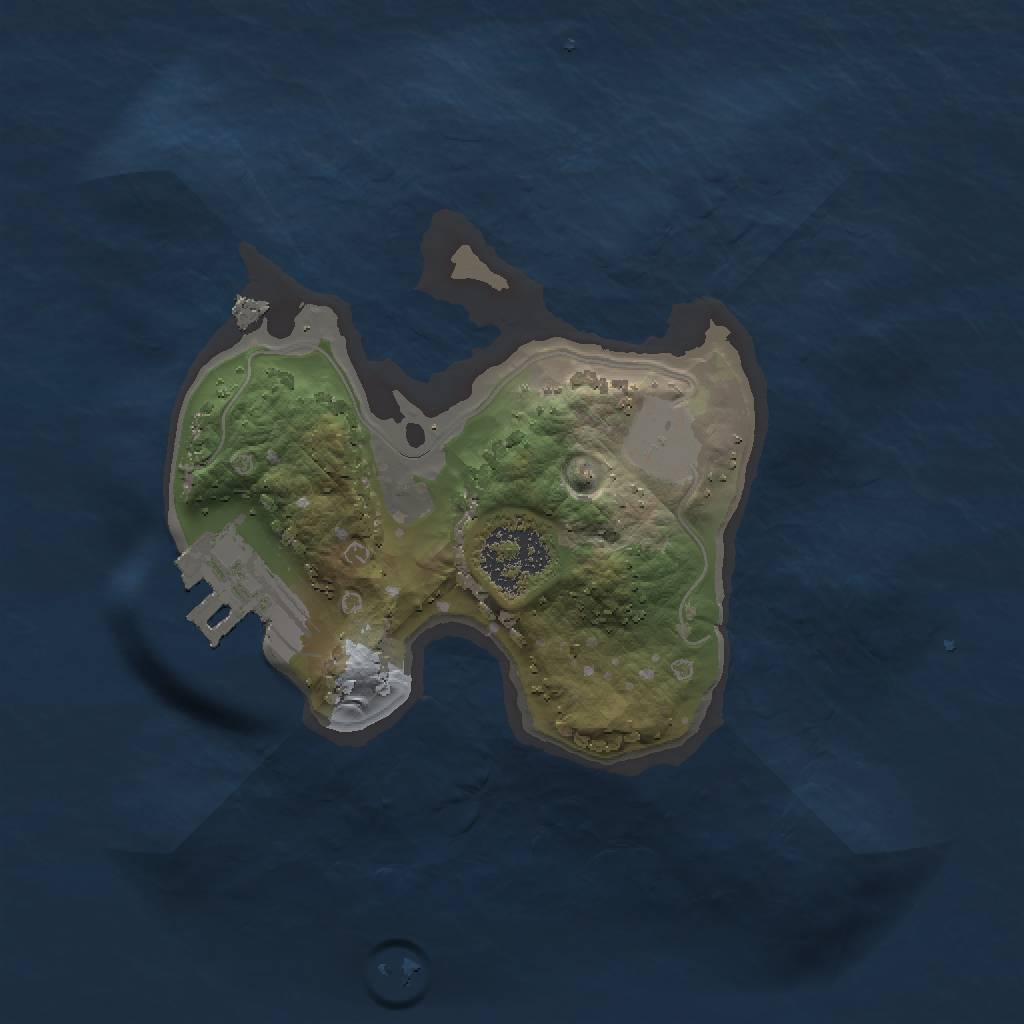 Rust Map: Procedural Map, Size: 1500, Seed: 658987624, 4 Monuments