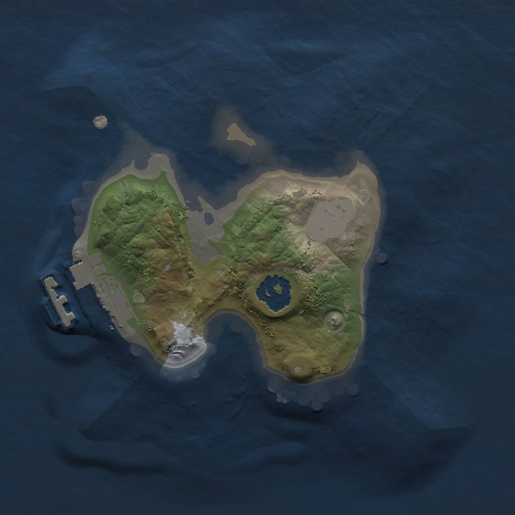 Rust Map: Procedural Map, Size: 1500, Seed: 658987624, 2 Monuments