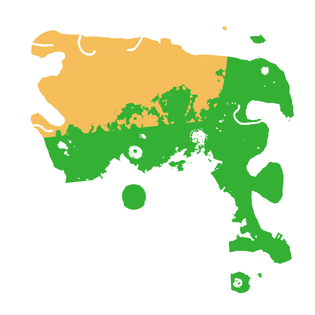Biome Rust Map: Procedural Map, Size: 3500, Seed: 593654935