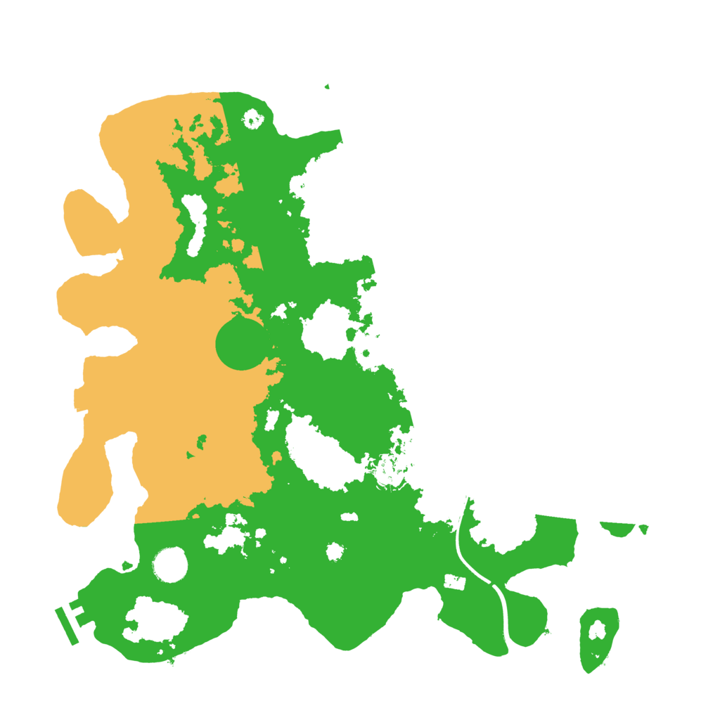 Biome Rust Map: Procedural Map, Size: 3650, Seed: 86157276