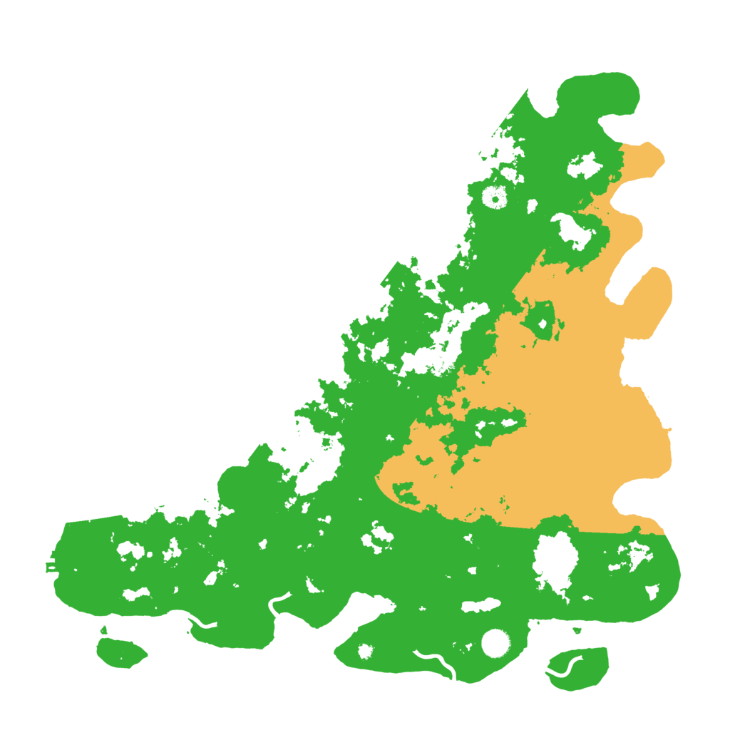 Biome Rust Map: Procedural Map, Size: 4500, Seed: 813625916