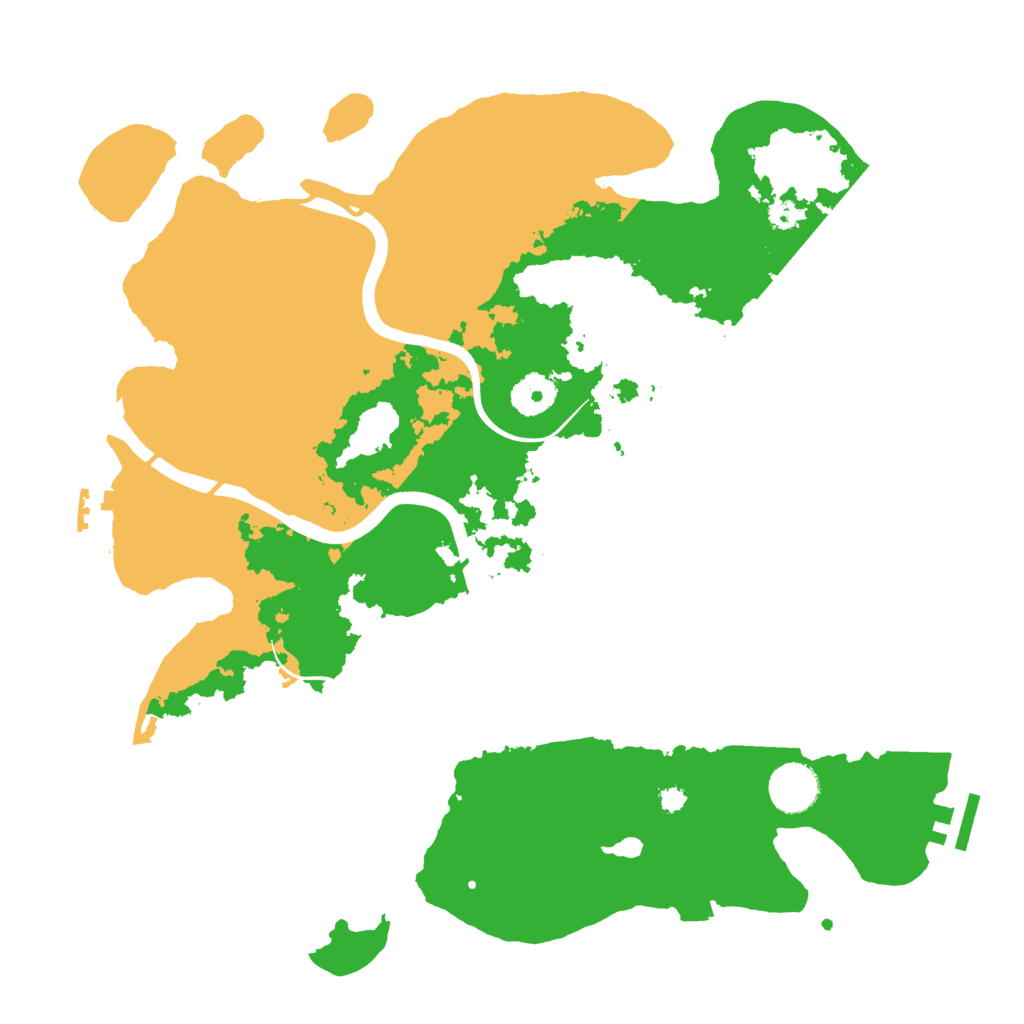 Biome Rust Map: Procedural Map, Size: 3600, Seed: 26237815