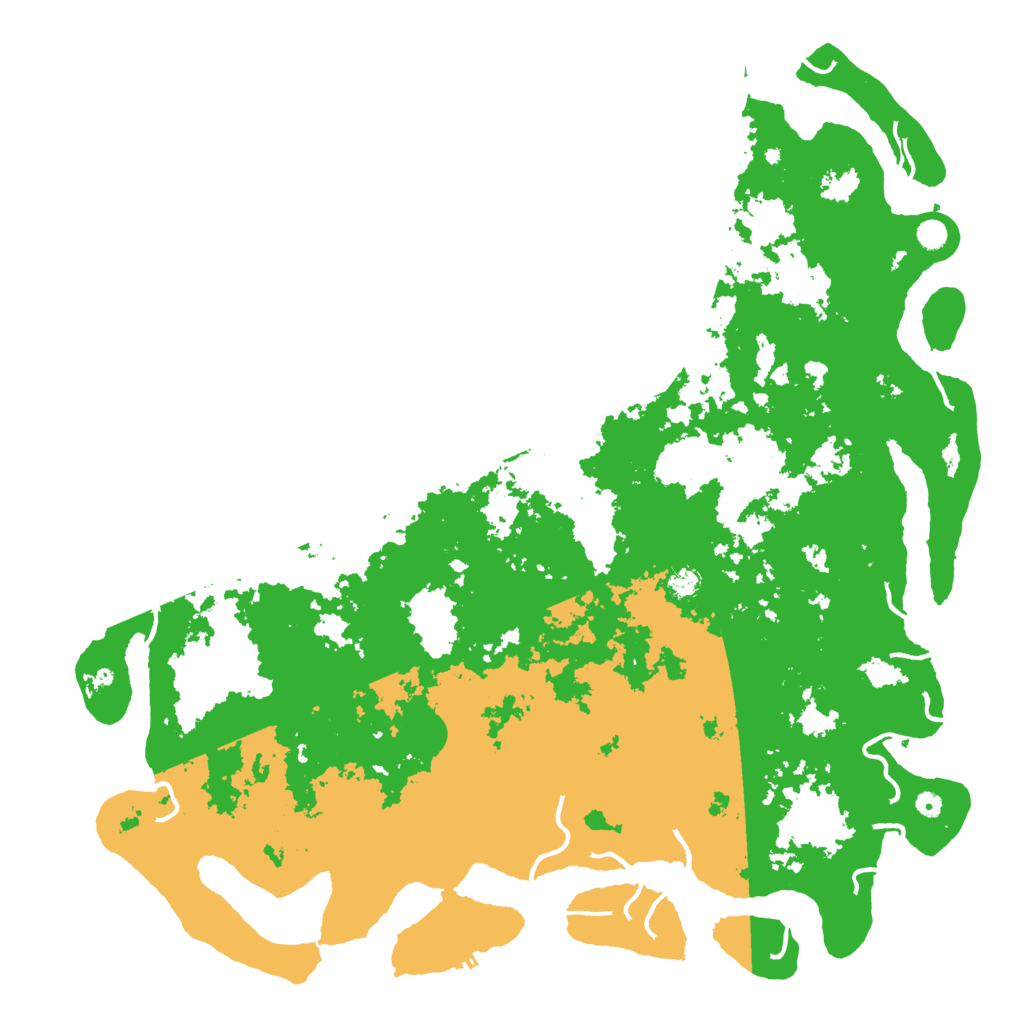Biome Rust Map: Procedural Map, Size: 6000, Seed: 1606299046