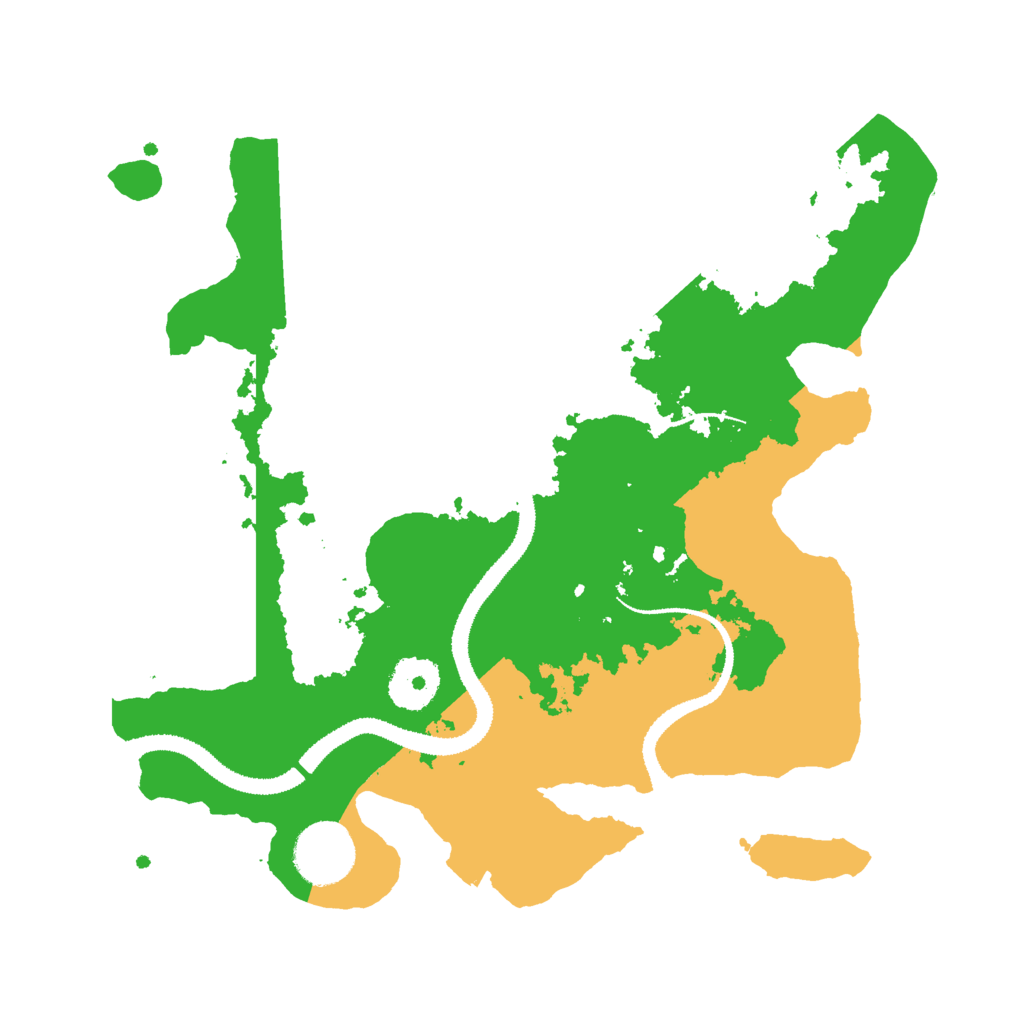 Biome Rust Map: Procedural Map, Size: 3000, Seed: 64853161