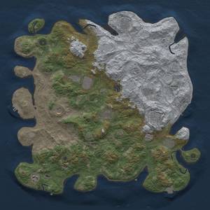 Thumbnail Rust Map: Procedural Map, Size: 4500, Seed: 197990495, 19 Monuments