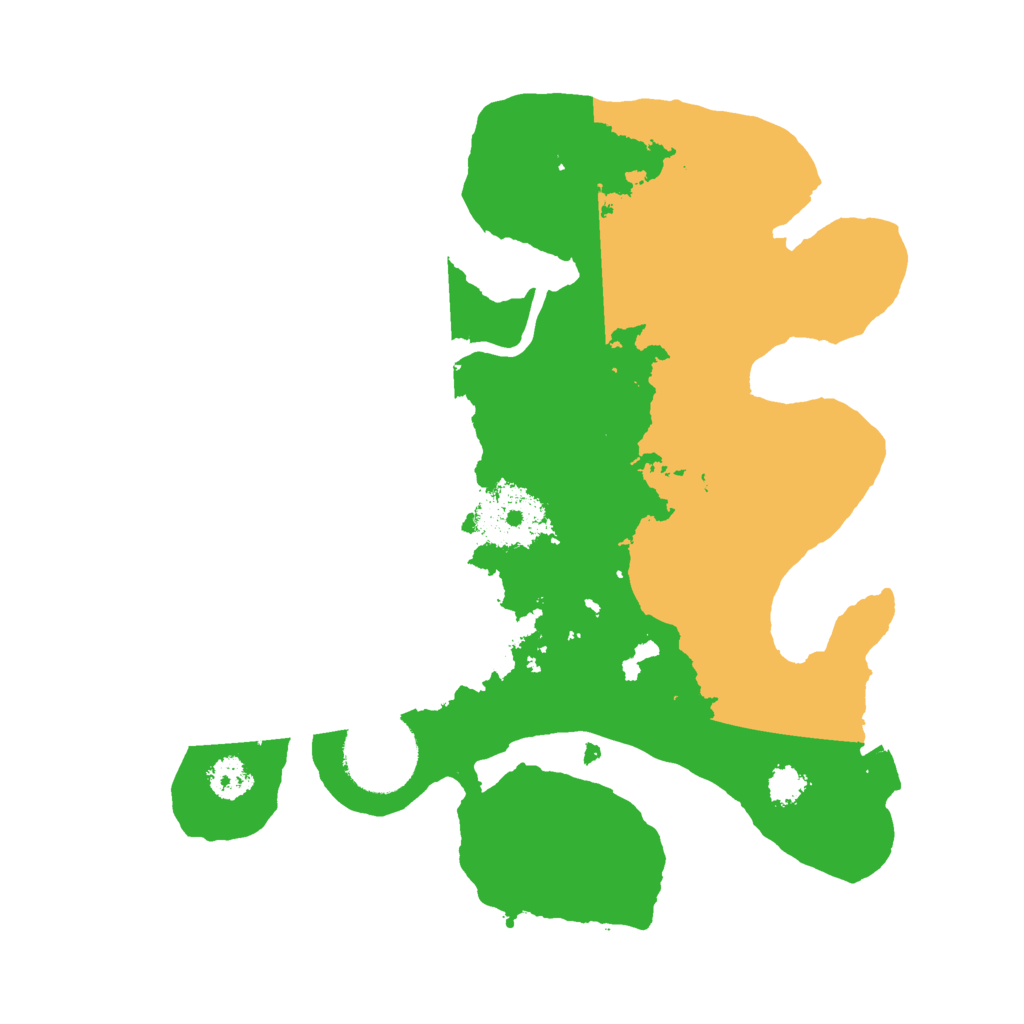 Biome Rust Map: Procedural Map, Size: 2500, Seed: 1057315065