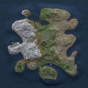 Thumbnail Rust Map: Procedural Map, Size: 2500, Seed: 1057315065, 10 Monuments