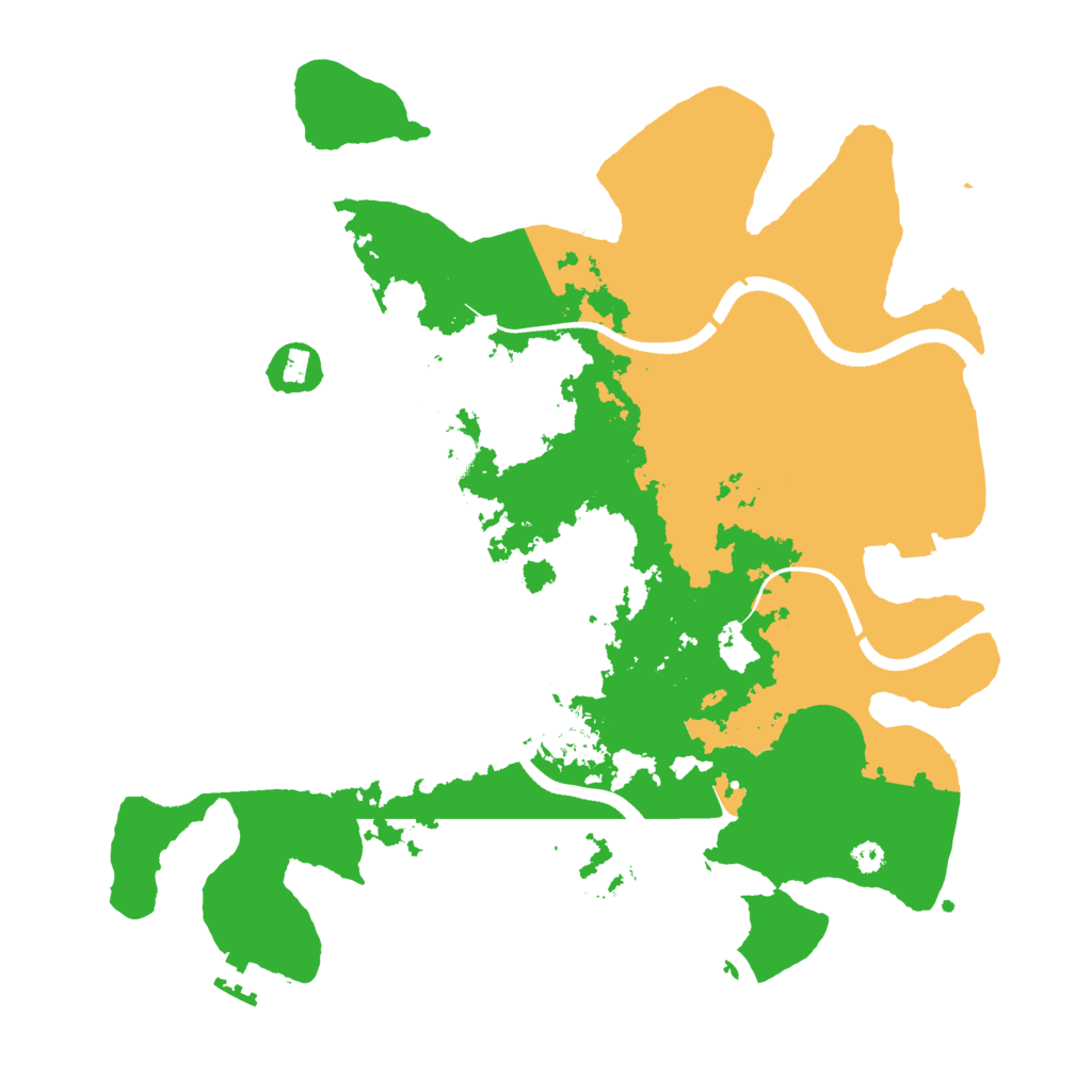 Biome Rust Map: Procedural Map, Size: 3500, Seed: 161109148