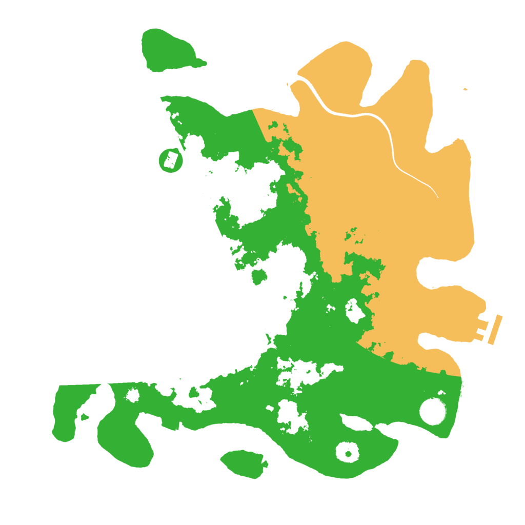 Biome Rust Map: Procedural Map, Size: 3500, Seed: 161109148