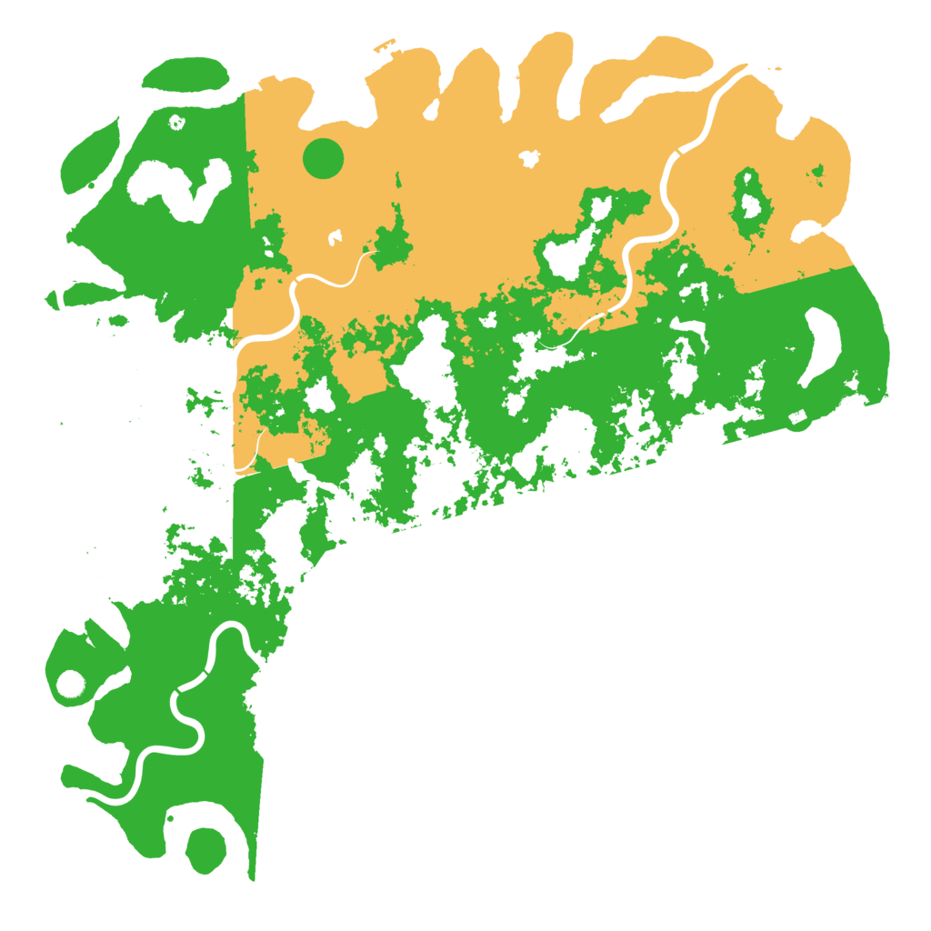 Biome Rust Map: Procedural Map, Size: 6000, Seed: 18200