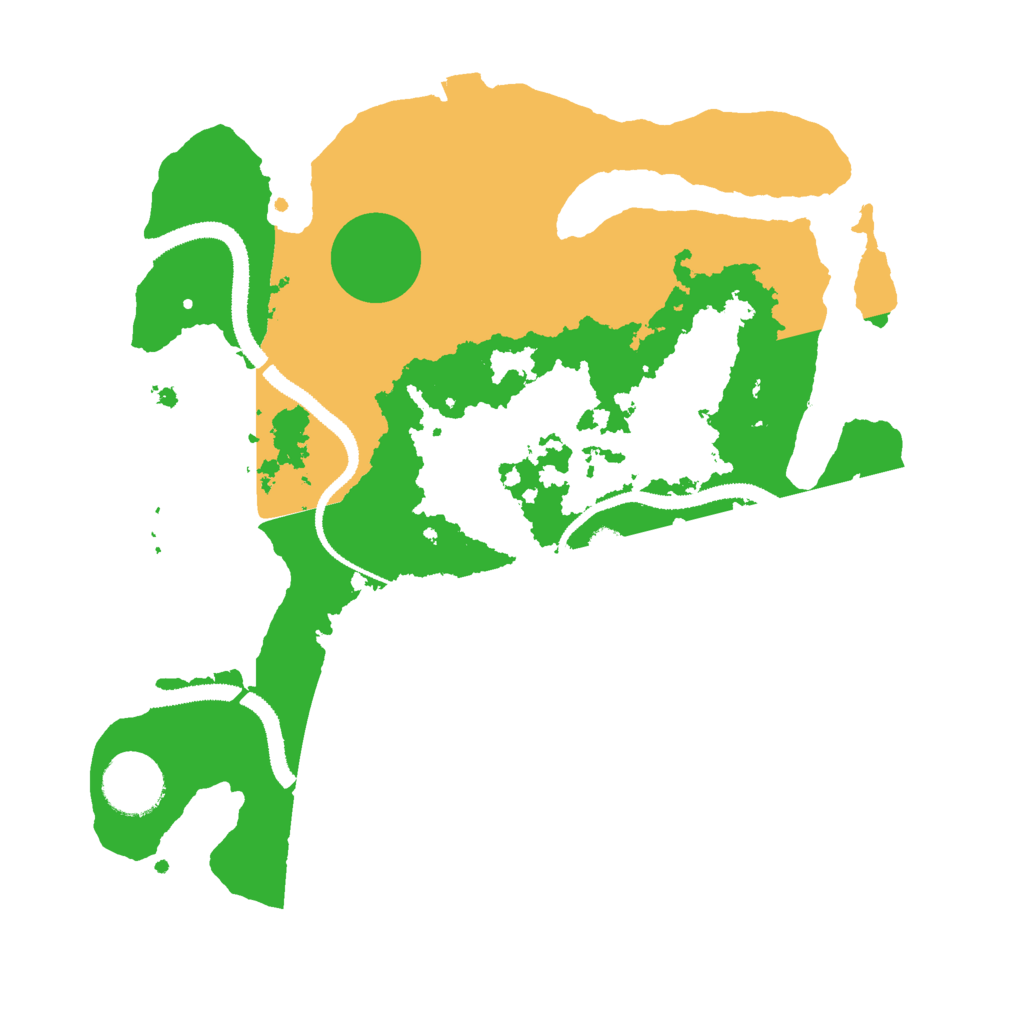 Biome Rust Map: Procedural Map, Size: 3000, Seed: 43543535