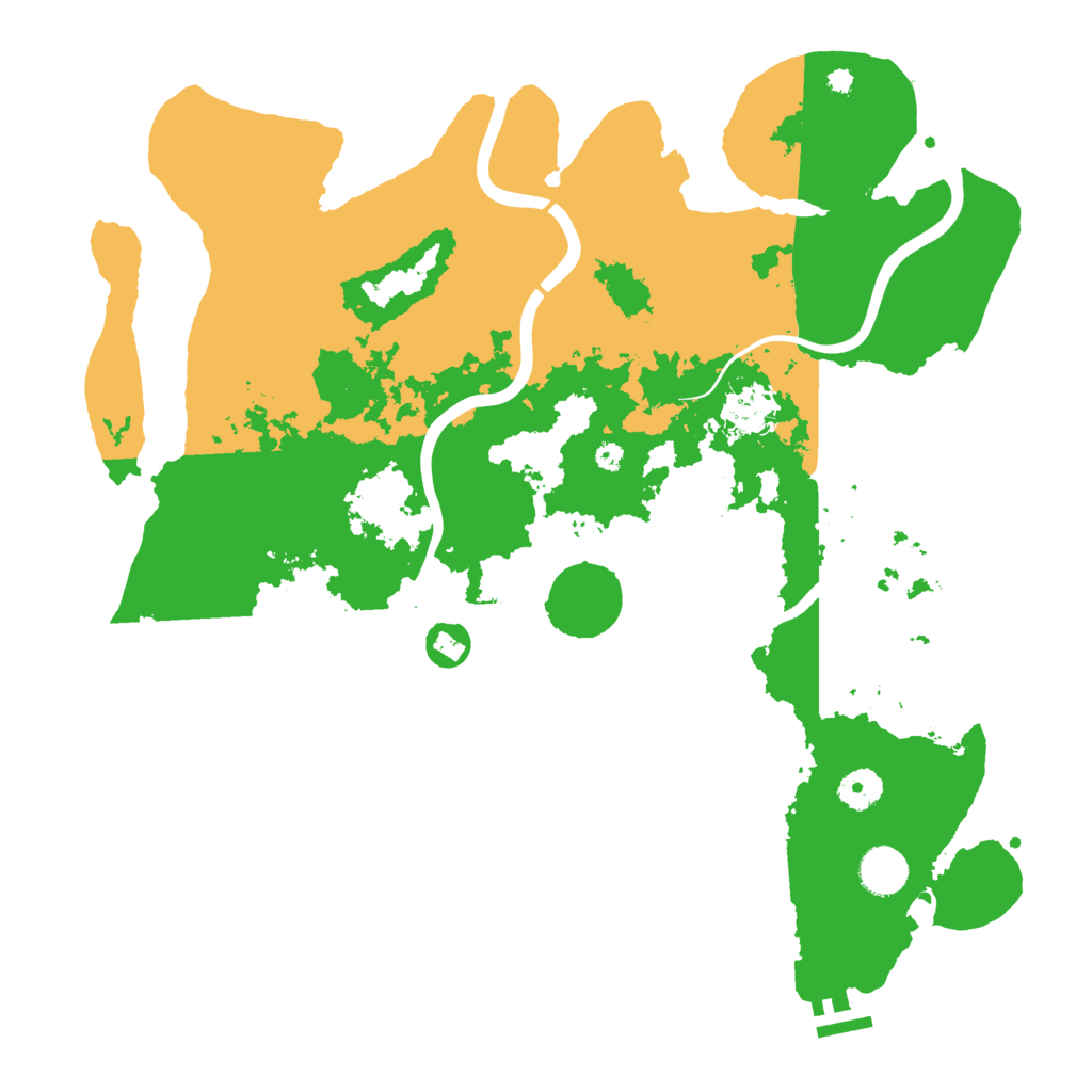 Biome Rust Map: Procedural Map, Size: 3950, Seed: 33916504