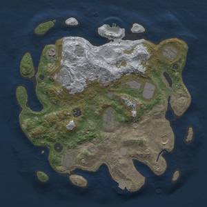 Thumbnail Rust Map: Procedural Map, Size: 3500, Seed: 426349490, 16 Monuments