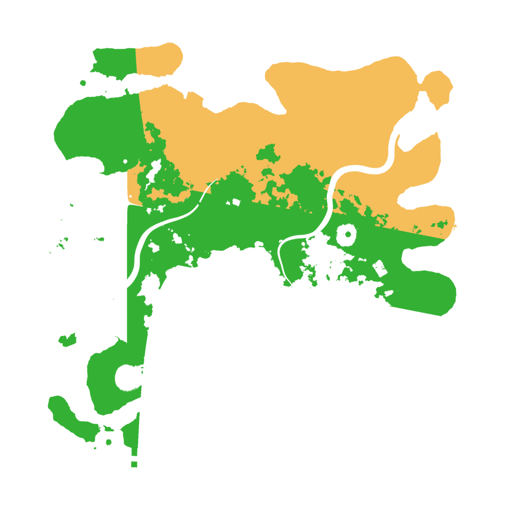 Biome Rust Map: Procedural Map, Size: 3500, Seed: 32212881