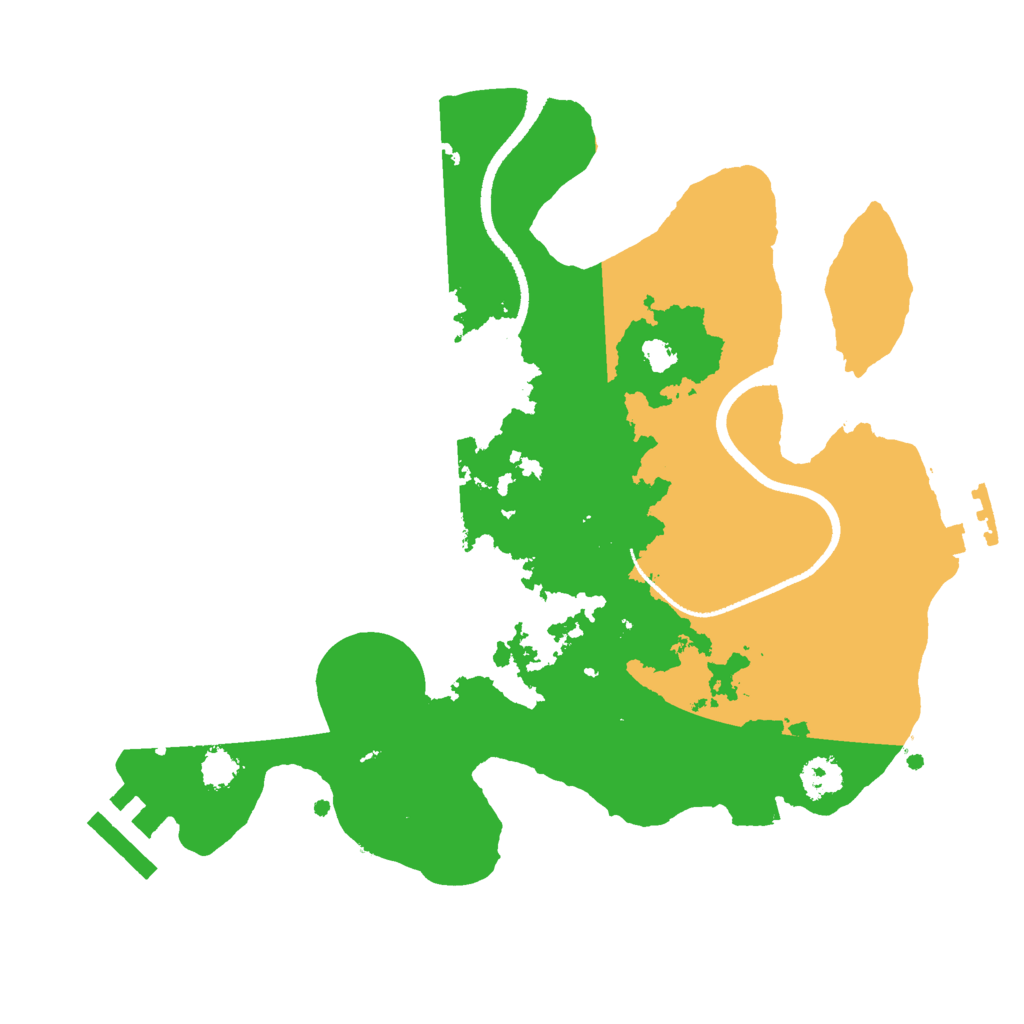 Biome Rust Map: Procedural Map, Size: 2500, Seed: 1284156862